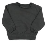 Tmavosivá rebrovaná mikina PRIMARK