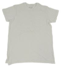 Biele melírované tričko s vreckom PRIMARK