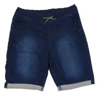 Tmavomodré teplákové riflové kraťasy Pepperts!