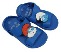Cobaltově modré gumové sandály s Taťkou šmoulou a šmoulou vel. 26