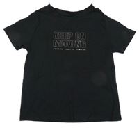Čierne tričko s nápismi
