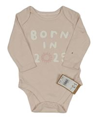Nové - svetloružové body s nápismi a slniečkom Mothercare