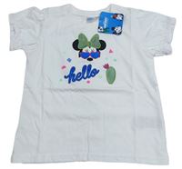 Krémové tričko s Minnie a nápisem Disney
