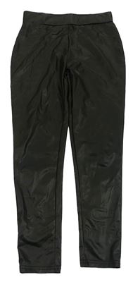 Černé koženkové legíny Primark