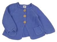 Modrofialový propínací svetr Mini Boden