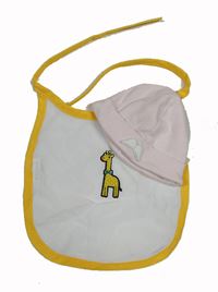 Bílý bryndák s žirafou