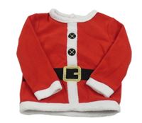 Červená fleecová mikina - Santa Inextenso