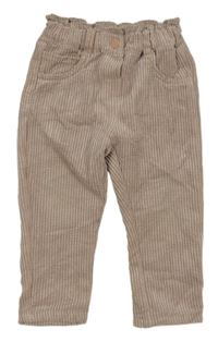 Světlehnědé manžestrové kalhoty Zeeman