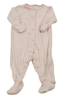 Ružový melírovaný overal Next