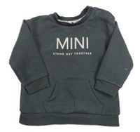 Tmavosivá mikina s nápisom George