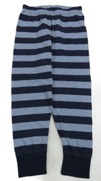 Tmavomodro-modré pruhované ľahké tepláky Sanetta