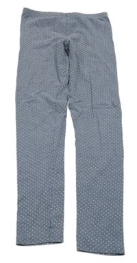 Modré melírované bodkovaná é legíny TCM