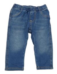 Modré teplákové džegíny H&M