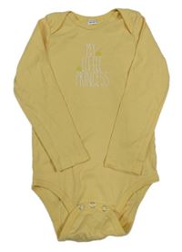 Žlté body s nápisom