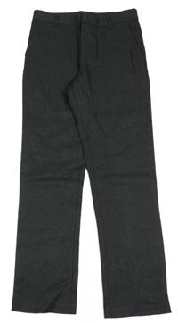 Tmavošedé melírované slavnostní kalhoty George