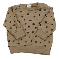 Hnedá vzorovaná mikina H&M