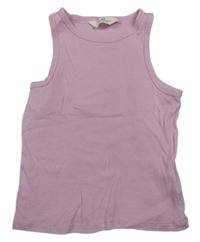 Ružový rebrovaný crop top H&M