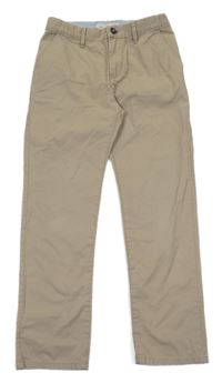 Piesková é plátenné chino nohavice H&M