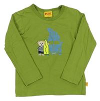 Zelené tričko s medvěďom