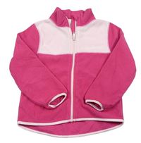 Ružovo-svetloružová prepínaci fleecová mikina H&M