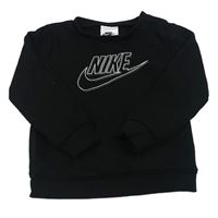 Černá mikina s logem Nike