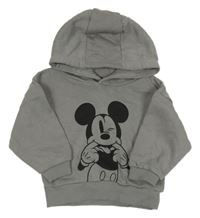 Sivá mikina s Mickeym a kapucňou Primark