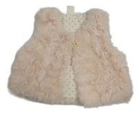 Svetloružová kožušinová podšitá vesta Helly Hansen