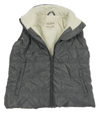 Tmavosivá šušťáková zateplená vesta Alive