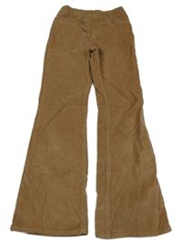 Hnedé flare manšestráky H&M