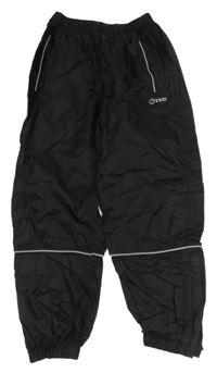 Čierne šušťákové nepromokavé nohavice