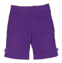 Fialové crop ľahké tepláky H&M
