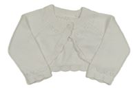 Biele svetrové vzorované bolerko F&F