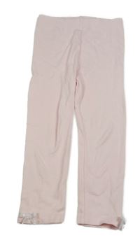 Světlerůžové legíny s mašlemi 