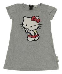 Sivé svetrové šaty s Hello Kitty H&M
