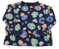 Tmavomodro-barevné mikinotriko s leopardím vzorem Next