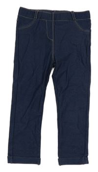 Tmavomodré džegíny riflového vzhledu Kiabi