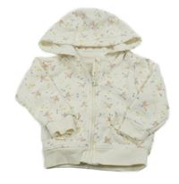 Smotanová kvetovaná prepínaci mikina s kapucňou Primark