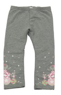 Šedé legíny se zvířátky a balony Topomini