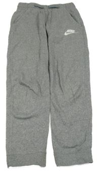 Šedé tepláky s logem Nike