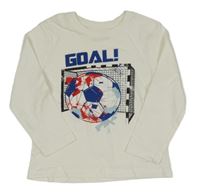 Biele tričko s loptou Primark