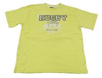 Svetlozelené tričko s nápisom