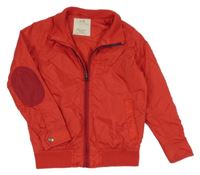 Červený šusťákový jarní bomber Zara