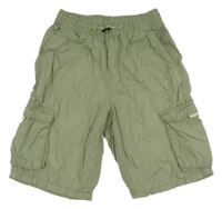 Khaki cargo kraťasy H&M
