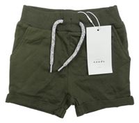 Nové - Khaki teplákové kraťasy Name it