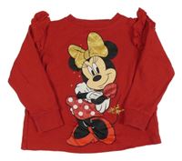 Červené tričko s Minnie Matalan