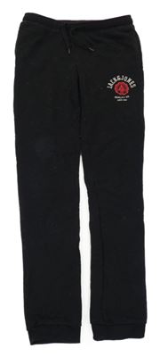 Černé tepláky s logem Jack & Jones