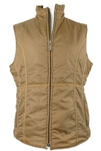 Dámská béžová šusťáková zateplená vesta TCM