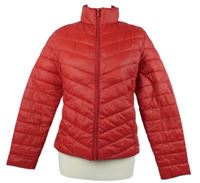 Dámska červená šušťáková zateplená bunda