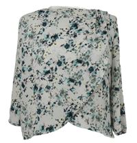 Dámská světlerůžová kytičkovaná halenka Bershka 