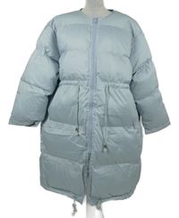 Dámský světlemodrý šusťákový zateplený kabát Yoyo´s 